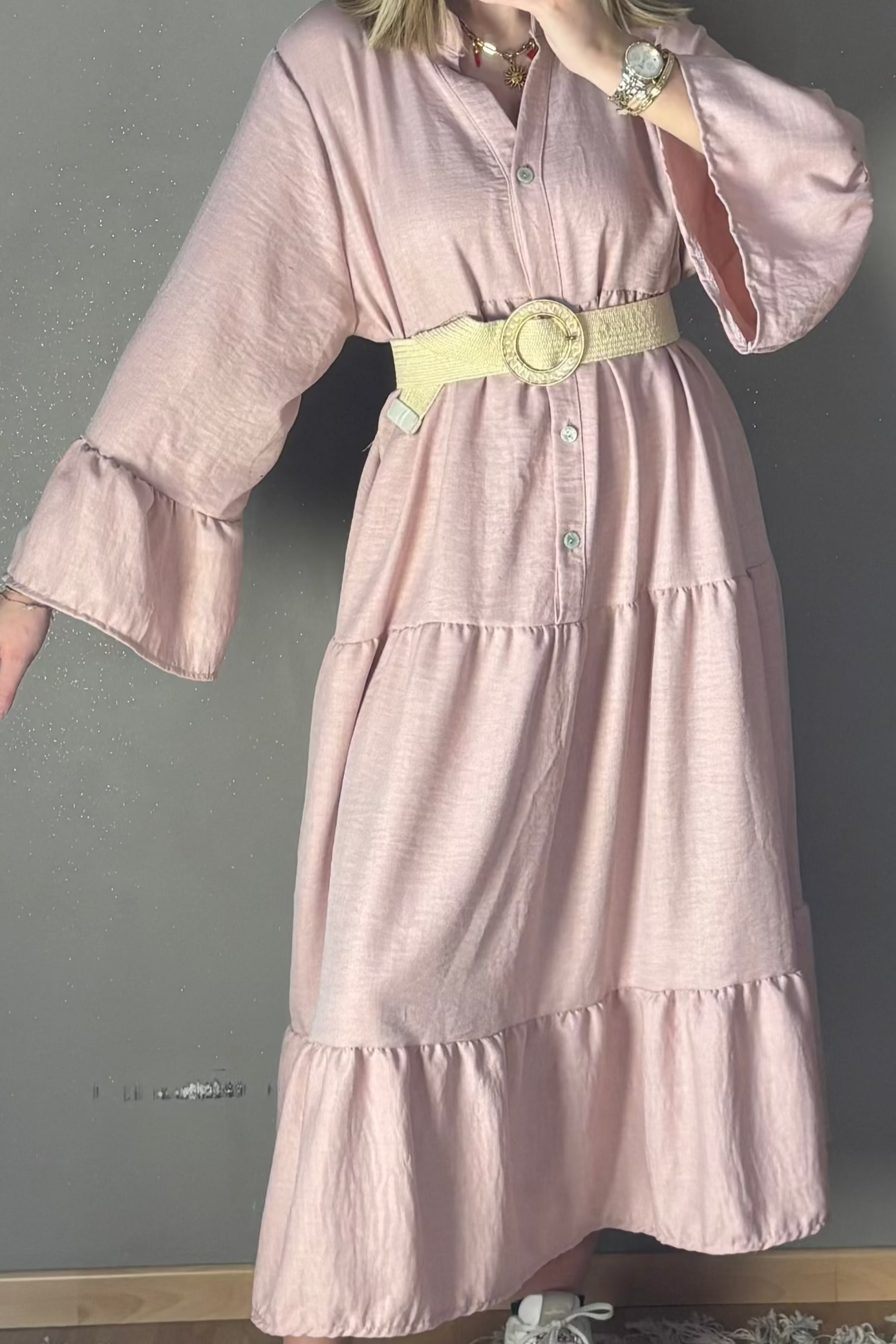 Liwia Blush Long Dress