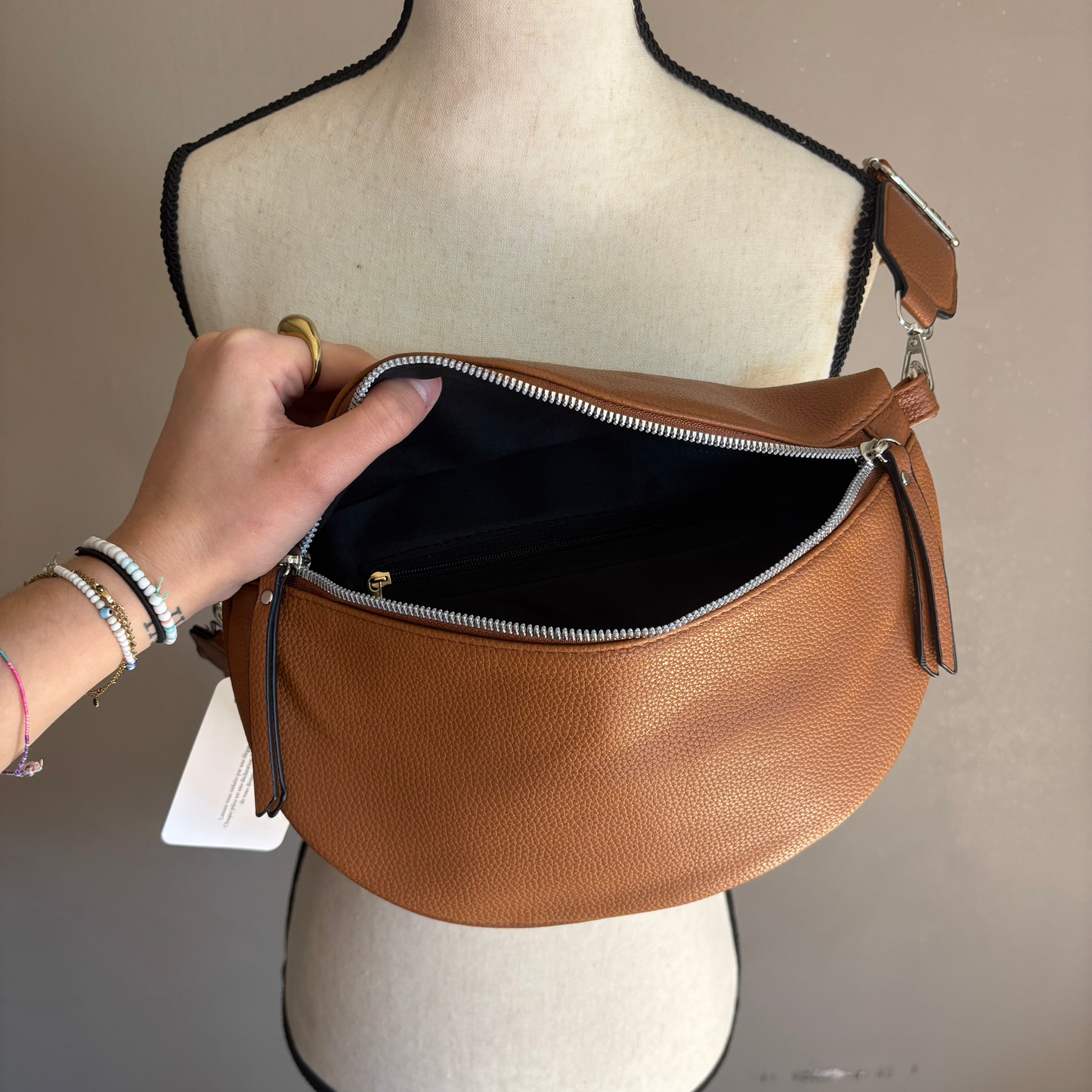 Sac banane marron