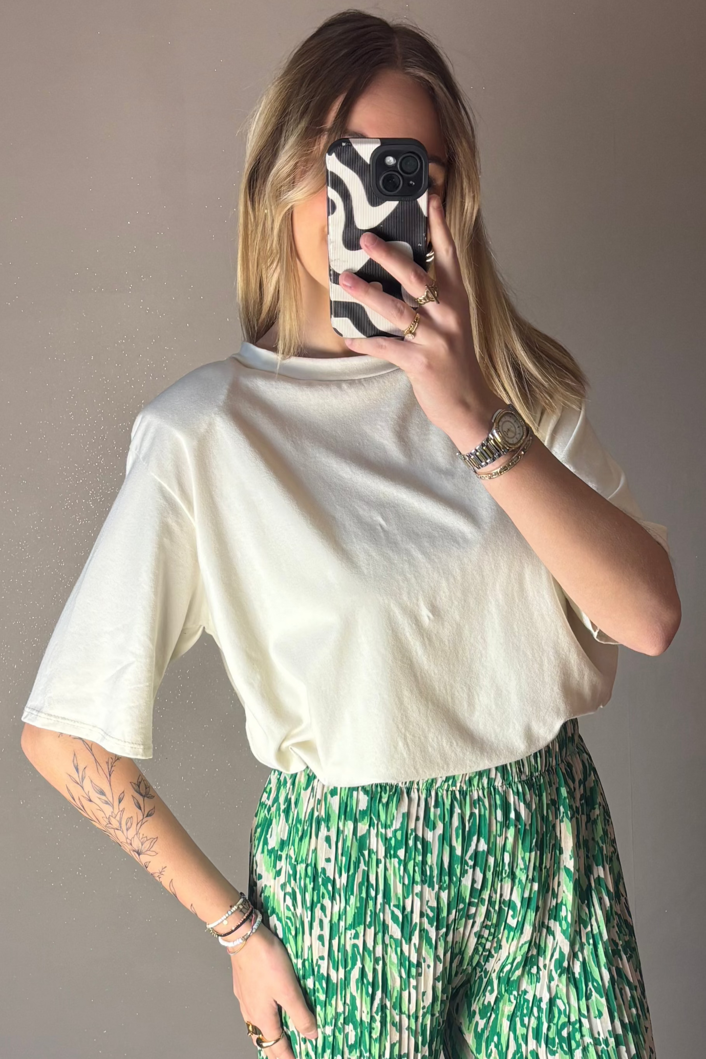 T-shirt avec épaulettes Ella