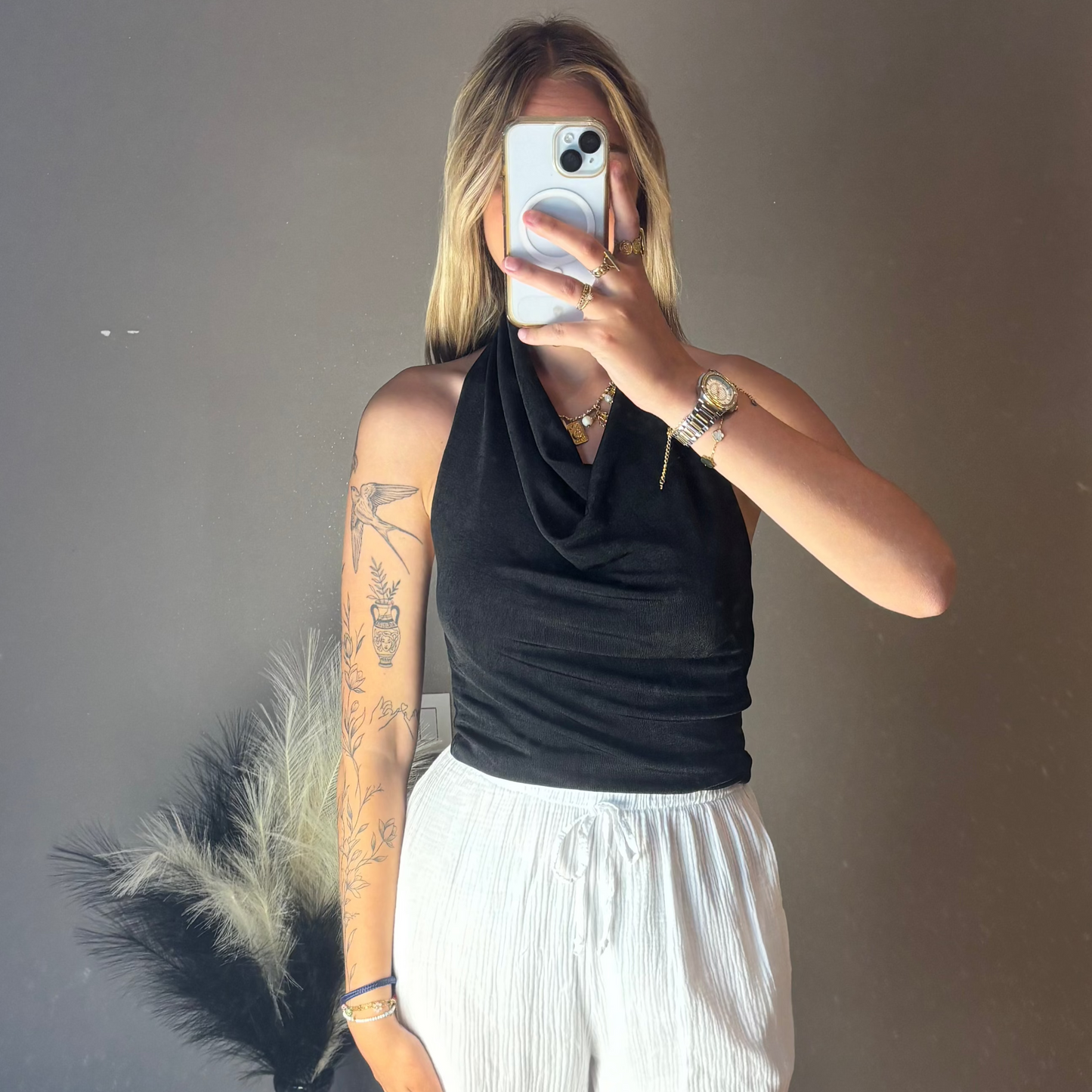 Top Félicie Noir