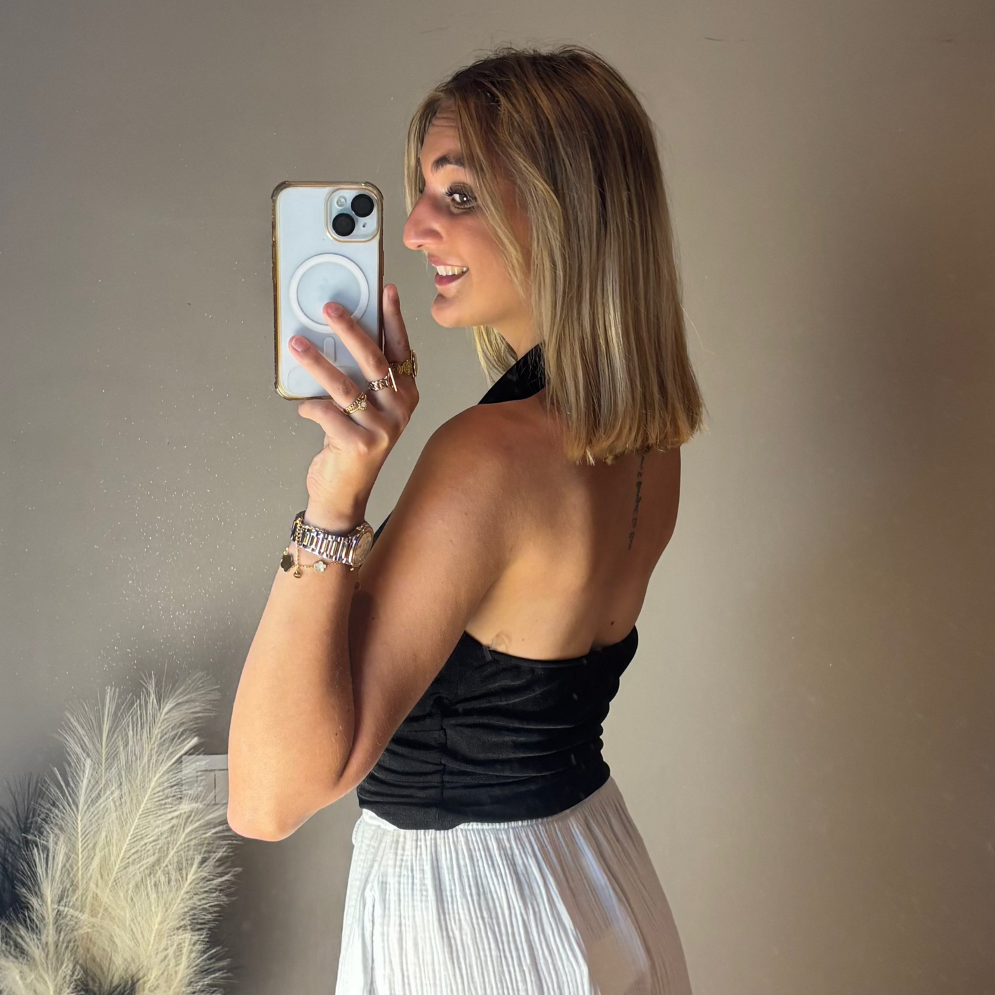 Top Félicie Noir