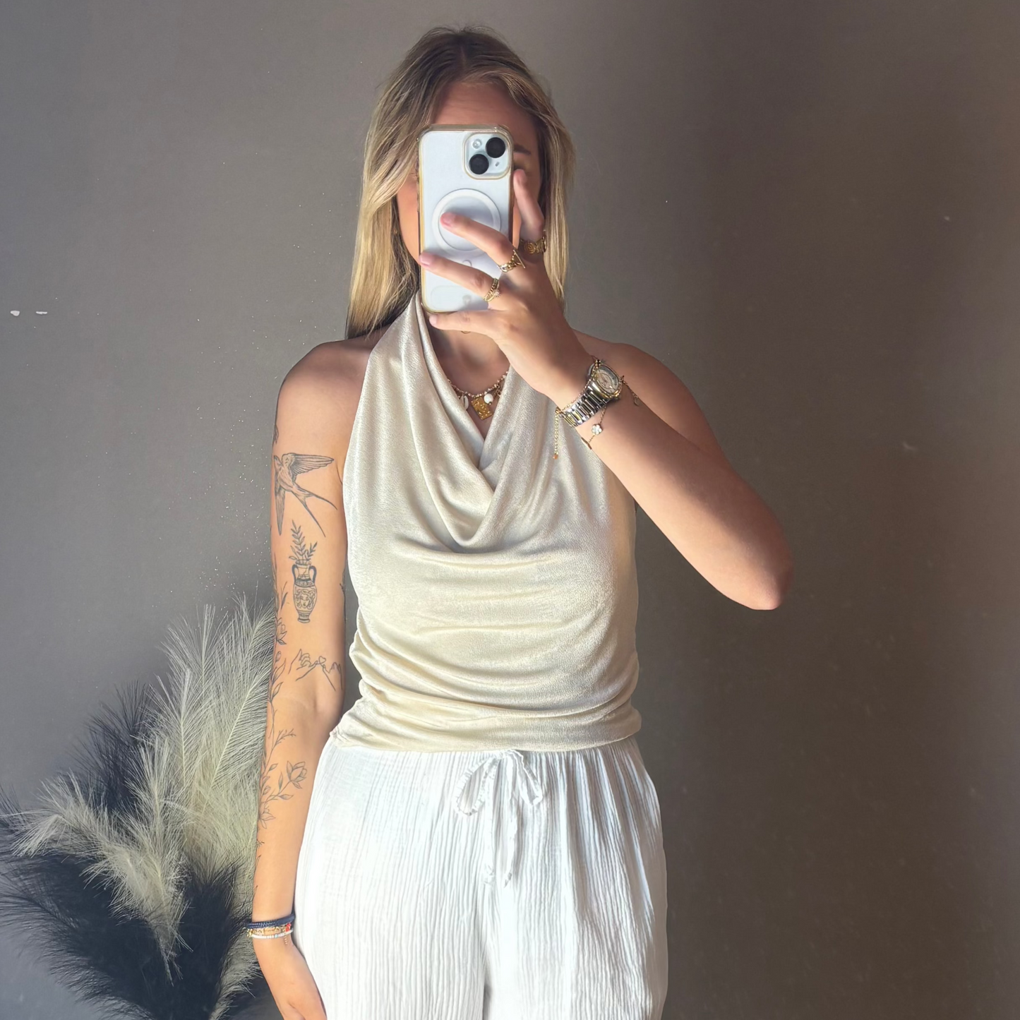 Top Félicie Beige