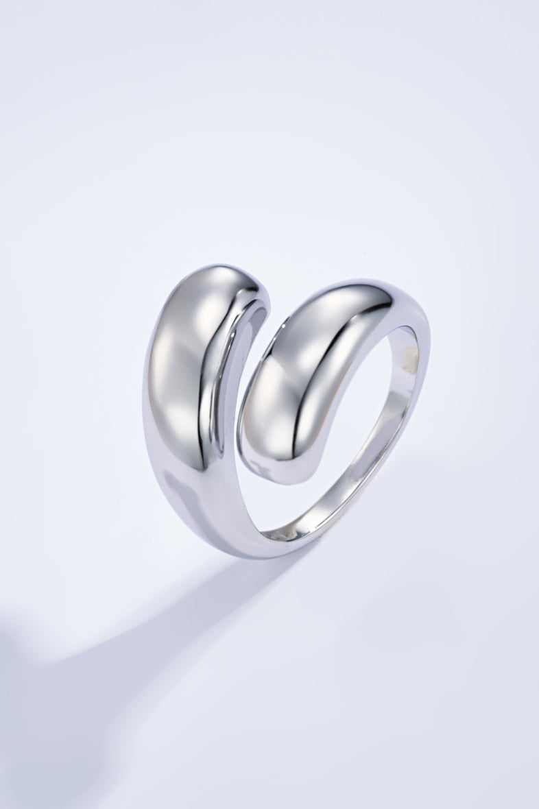 Bague vague argent