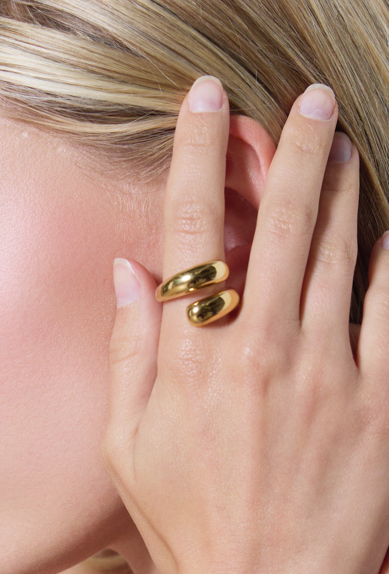 Bague vague argent