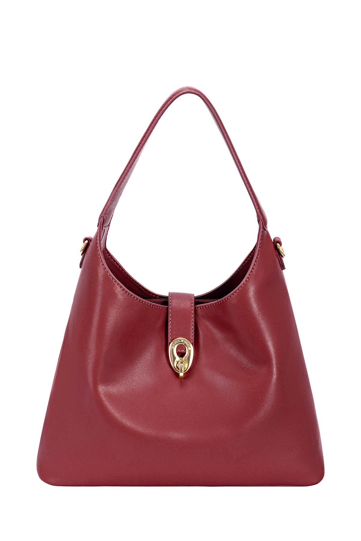 Sac épaule bordeaux