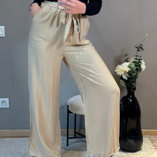 Pantalon fluide noué Nina