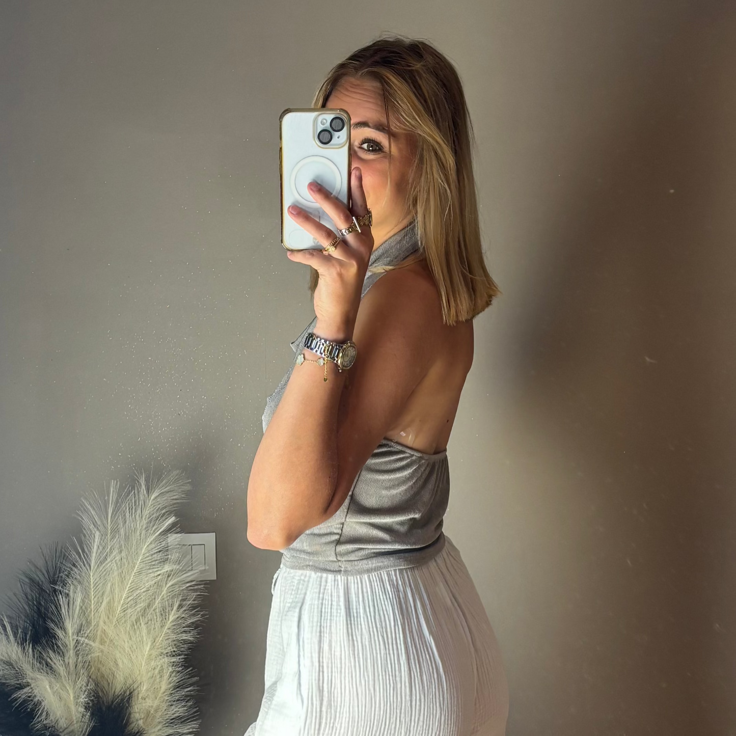 Top Félicie Gris