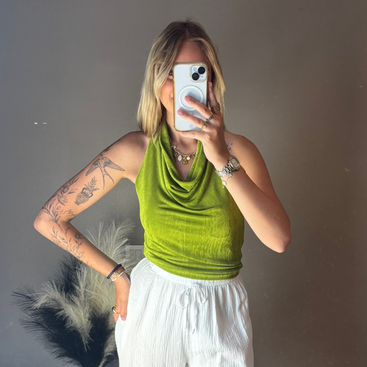 Top Félicie Vert Pomme