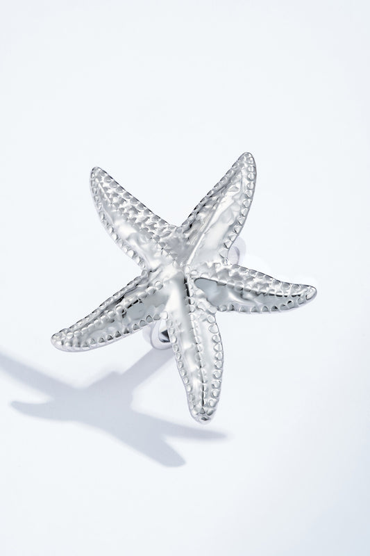 Bague étoile de mer argent