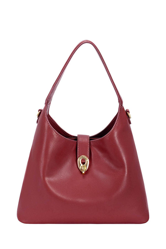 Sac épaule bordeaux