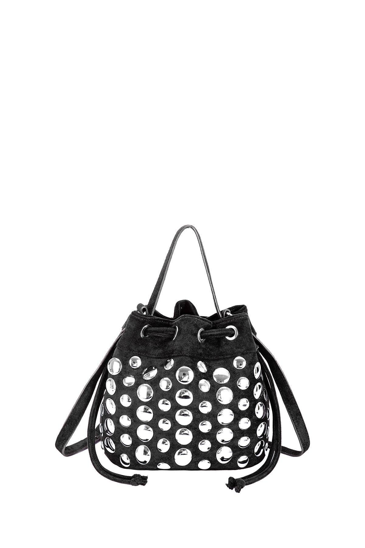 Sac à main seau noir