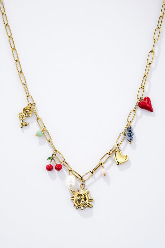 Collier cerise