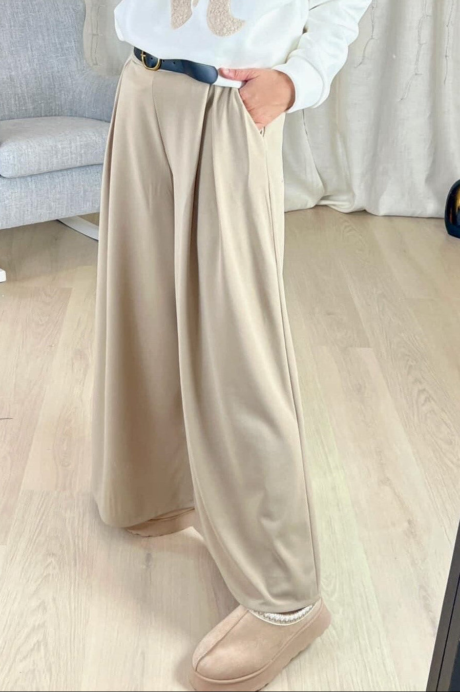 Pantalon Roxane Beige